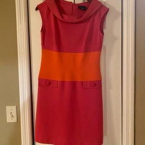 Just Taylor orange and pink dress